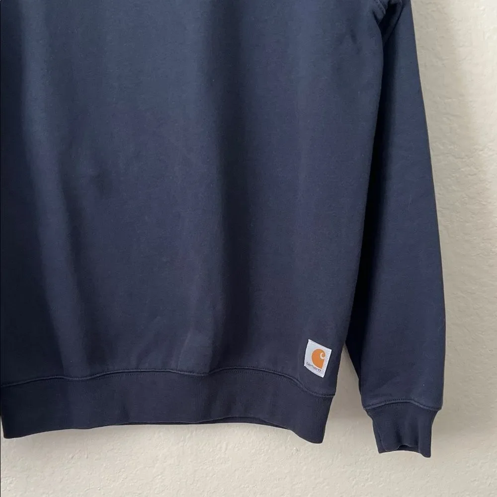 NWOT Carhartt Men's Marquette Crewneck Sweatshirt New Navy in Size S